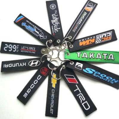 China key chain /Key //keyring FOB, Car Motorcycle Bag Luggage Key Chain Embroidered 3D Embroidery Tag for sale