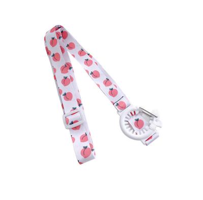 China Detachable Custom Logo Dye Sublimation Polyester Water Bottle Neck Holder Strap Adjustable Cute Lanyard Ribbons for sale