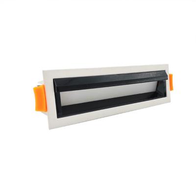 China Recess Mounted Karhi 3 Years Warranty KH-2067 Asymeteric 70~120 Degree 10W SMD Wallwasher Recessed Linear Light Aluminum Profile Linear Light for sale