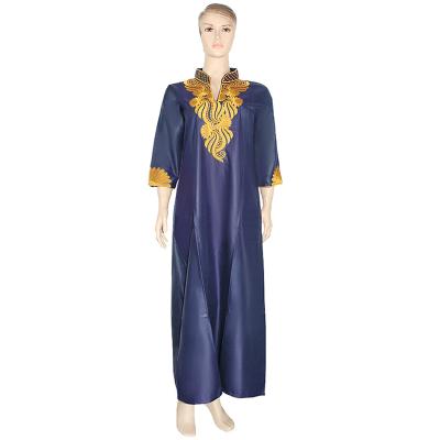 China Seefoun OEM Breathable African Dresses For Women Ankara Dashiki Dress Gold Embroidered Floral African Dress Styles Maxi for sale