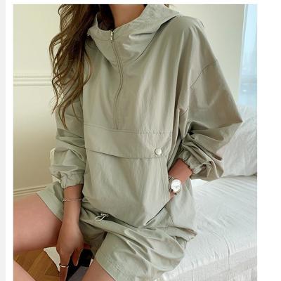 China New Fashion Spring Summer Solid Color Viable Tracksuit Women's Suit 2 Pieces Set Long Sleeve Hooded Hoodies And Shorts Female Casual for sale