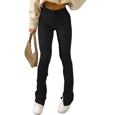 China Anti-Wrinkle Seefoun OEM Women's Patellar Flare Pants and Tight Skinny Pants Women's Pants Trousers for sale