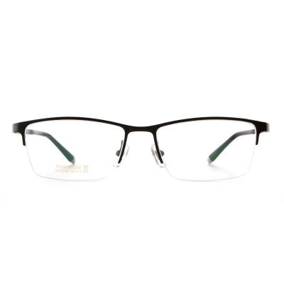 China Newest design simple and elegant pure titanium glass man business myopia optical frames for sale