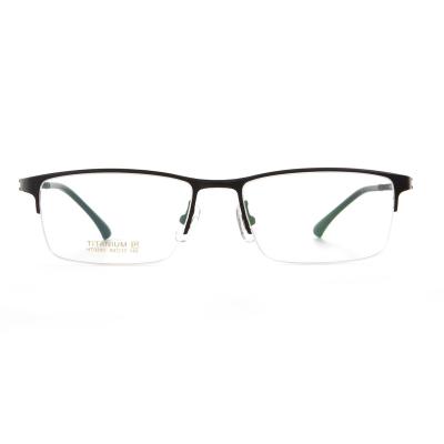 China Customizable Myopia Factory Price Memory Glass Glass Pure Titanium Frame Optical Frames for sale