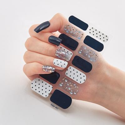 China Safe and Non toixc/Easy to Apply and Remove Wholesale Waterproof and Customized Colorful Fashionable 3D Nail Sticker High Quality Eco-friendly for sale