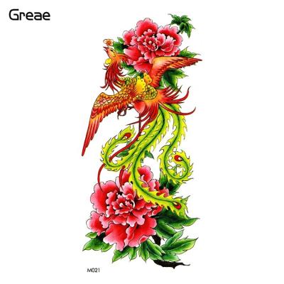 China Temporary Colorful Tattoo Sticker Rose Temporary Tattoos for sale