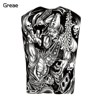 China Temporary Body Art Fashion Big Full Back Tattoos For Men for sale