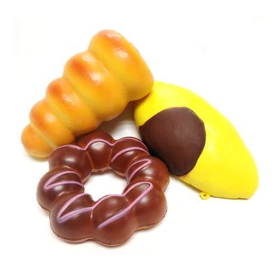 China Squishy For Fun Kid Girls Bread Stress Soft Cute PU Foam Squishy Toys Makers for sale