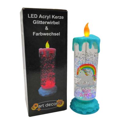 China Flameless Battery Electric Lamp Led Flickering Water Christmas Light Decorative Candles for sale