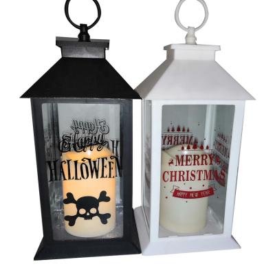 China Home Decoration Square Candle Battery Operated Plastic Flameless Led Lantern for sale