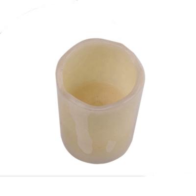 China Hot Sale Outdoor Refillable Candle Pillar Pomegranate Scented Cemetery Flameless Led Candle for sale