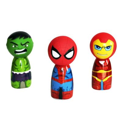 China Vinyl PVC Cartoon Toy Spider Man Cup Ninja Turtles Juice Bottle Top Toy for sale