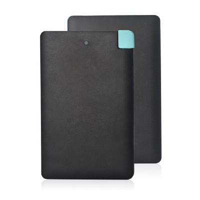 China High Capacity Portable Mini Ulter Slim Credit Card Wallet Size Power Bank 2500mAh for sale