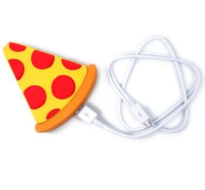 China Pizza food promotion snack pizza shape power bank/food promotion power bank 2600mAh for smart phone, protection for sale