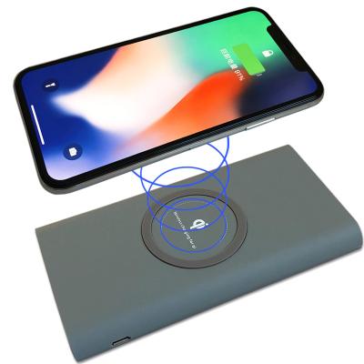 China New Power 10000mah Mobile Phone Wireless Charger Bank Powerbank Portable Mobile Phone Charger For iPhone 8 X for sale