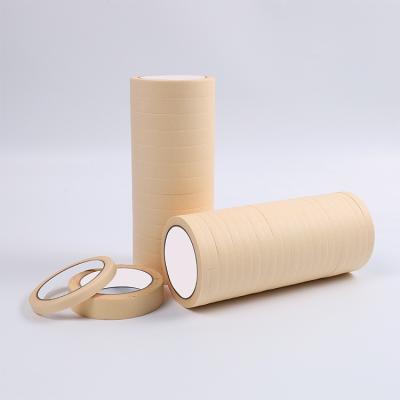 China Wholesale Custom Colored Car Heat Resistant Paint High Temperature Crepe Paper Logo Tape For Painters for sale