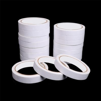 China Thin Industrial Solvent Heat Resistant Nonwoven Acrylic Self Adhesive Paper Roll Double Sided Cloth Tape for sale