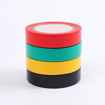 China Heat Resistant Electrical Electrical Tape Insulating Pvc Adhesive PVC Tape Roll Patch Insulation Tape Log Roll Fence for sale