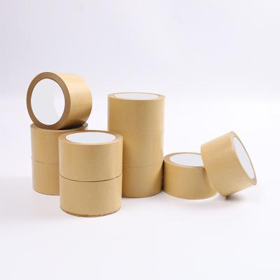 China Waterproof High Quality Degradable Paper Printed Packaging Craft Custom Logo Biodegradable Water Activated Kraft Paper Tape for sale