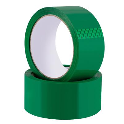 China Bopp Plastic Custom Tape Logo Printed Clear Adhesive Packing Dark Green Color Waterproof for sale