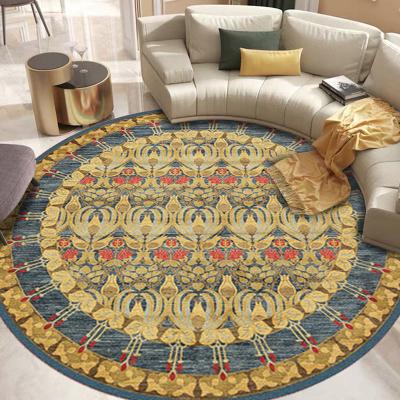 China Washable American Round Bedside Bedroom Mats Living Room Mats Carpets Soft Carpet Blankets for sale