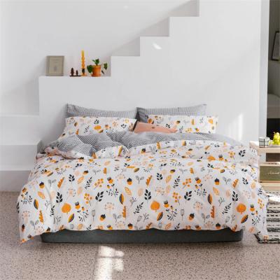 China Wholesale Nondisposable Premium 4 Pieces Sheets Printed Cotton Bedding Set Full Twin Queen King Size Bed Sheet Comforter Bedding Set for sale