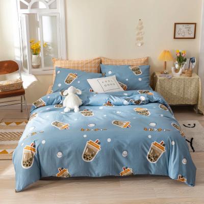 China Nondisposable Home Hotel Kids 4pcs Modern Adult 100% Cotton King Sheets Comforter Sets Bedding Set for sale