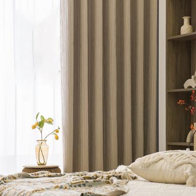 China 100% Silk Smooth Thickened Flame Retardant Blackout Polyester Thermal Insulation Blackout Curtains Window for sale