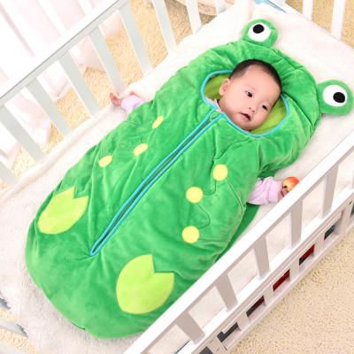 China Wholesale Breathable Baby Winter Plug Comforter Zipper Sleeping Bag Thickened Child Newborn Anti-Kick Cloth Organic Sleeping Bag for sale