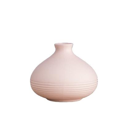 China Good quality minimalist wholesale customized ceramic vase morden home decor pink for sale