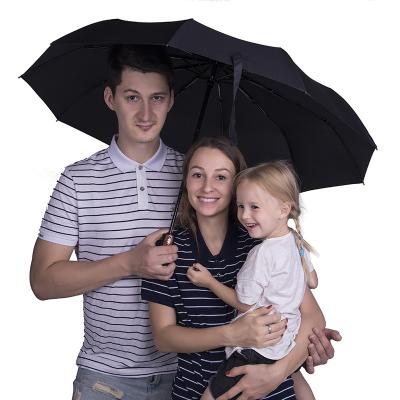 China 210T Pongee Ok Umbrella Custom Foldable Automatic Printing Windproof Umbrella 3 Folds Umbrella for sale