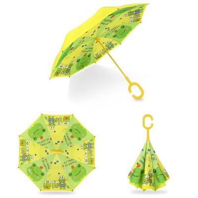 China New Innovation Free Shape Children Umbrella Ok Umbrella Waterproof Reverse Umbrella Windproof Hands C for sale