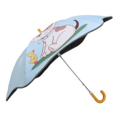 China Novelty Ok Umbrella Custom Prints Outdoor Waterproof And Sunscreen J Handle Kids Travel Umbrella for sale