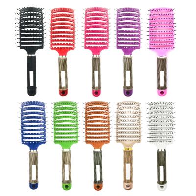 China Private Label Waterproof Hair Brush Curved Vented Brush Faster Drying Professional Curved Vent Styling Hair Brush for Women, Men for sale