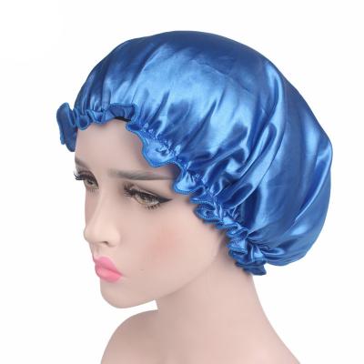 China Soft Sleep Cap Satin Night Hood Head Cover Sleepable Soft Hair Turbans For Women And Girls Comfortable Sleep Hood For Curly for sale