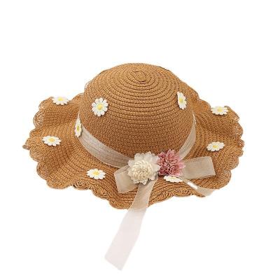 China Seaside Korean fairy foldable fashion bow picture version outdoor travel sun hat for sale