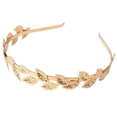 China Ladies Hair Decoration Vintage Gold Foil Cavity Metal Soft Hairpin Korean Style Headwear Hair Accessories for sale