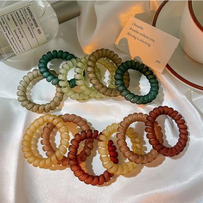 China Net red high quality frosted telephone line Japanese seamless elastic band hair decoration female ring summer for sale