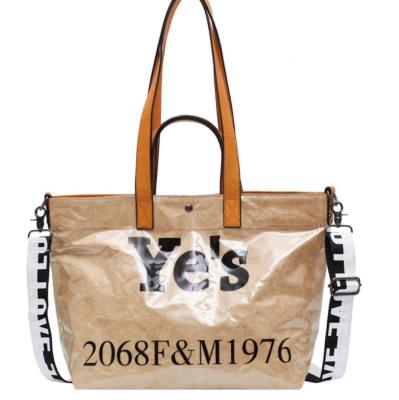 China NATIONAL Summer New Fashion Oversized Tyvek Paper Bag Tote Bag Tote Handbags for sale