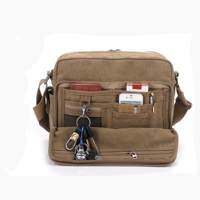 China 2020 Wholesale High Quality Fashionable Goods Canvas Messenger Bag Sling Side Bag for sale