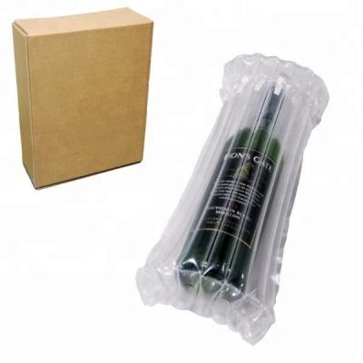 China Custom Impact Resistance Factory Shockproof Inflatable Buffer Cushion Air Packaging Column For Protective Wine Bottle for sale