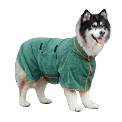 China Stocked Wholesale Other Pet Products Clothing Pet Cloth Accessori Dog Bathrobe Clothes Cleaning Large Dog Cloth Pet Towel for sale