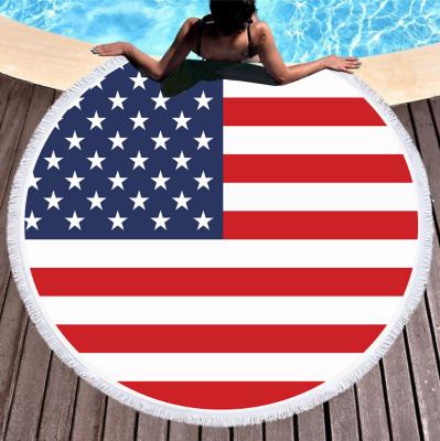 China QUICK DRY Ready to Ship Large Printed Beach Towel Round Custom Round Beach Towel Microfiber Beach Blanket for sale