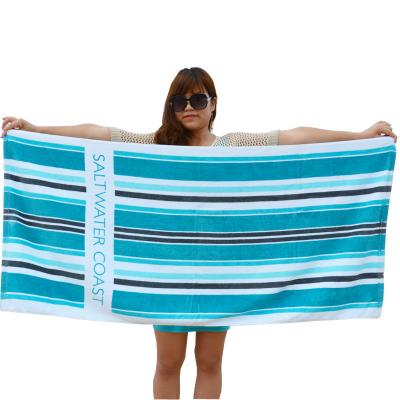 China Compressed Stock Beach Towels Cheap Price 70% Off Japanese Order 100 High Quality Cotton Velvet 60x120 Cm Gift Sports Woven Square Adults for sale