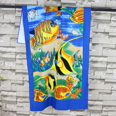 China 100% Polyester Microfiber Compressed Beach Towel for sale