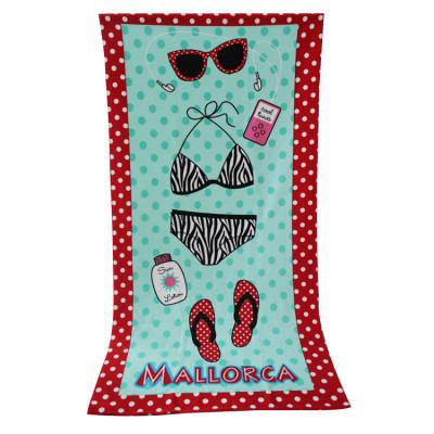 China Cheapest Custom Microfiber Beach Towels /beach Sustainable Printed Towel Microfiber for sale