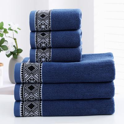 China Wholesale QUICK DRY Luxury Bath Towel Set 100% Cotton Bathing Towels 3 Pcs Gift Set For Christmas for sale