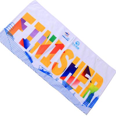 China OEM QUICK DRY custom super service marathon towel sublimation printing microfiber sports towel for sale