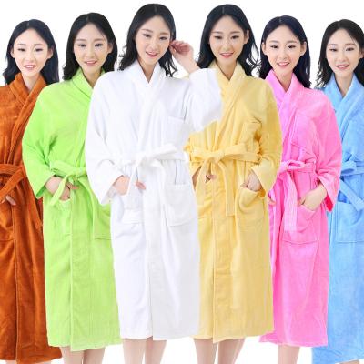 China China Wholesale Comfy Supplier 5 Star Hotel Luxury 100% Cotton Bathrobe in White Color for sale