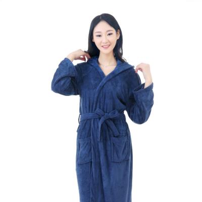 China China Market Breathable Hot Sale Custom Microfiber Bathrobe For Adult Women Plus Size Breathable Plain Dyed Quick Dry Terry OEM Service for sale